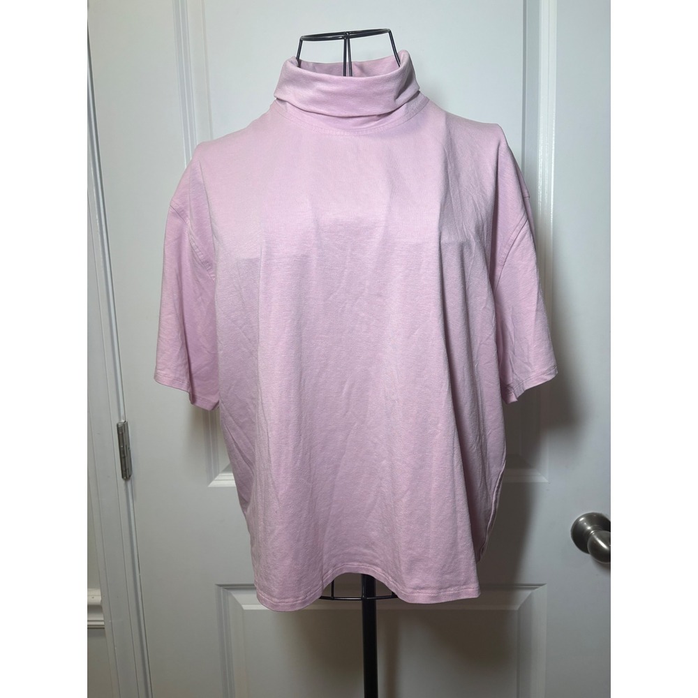 Lululemon Short Sleeve Turtleneck Pink T-Shirt